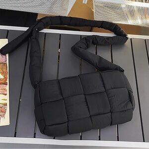 Black Quilted Crossbody Bag